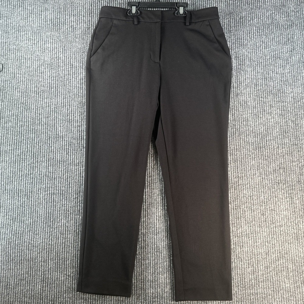 Simply Vera Vera Wang Womens Black Straight Leg Dress Pants Size 10 RN 73277